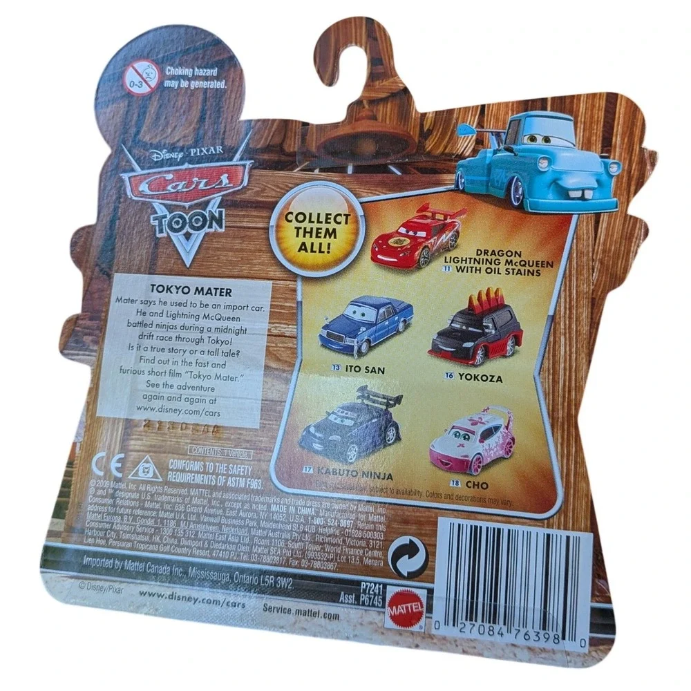 Disney‎ Pixar Cars Toon Tokyo Mater Cho 18 Pink Floral Diecast Mattel P7241 NEW